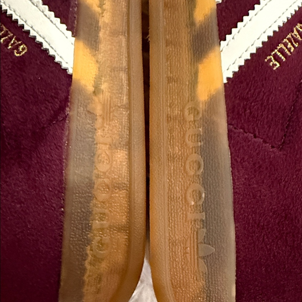 Adidas x Gucci Gazelle in burgundy size 7 men’s - Picture 10 of 14